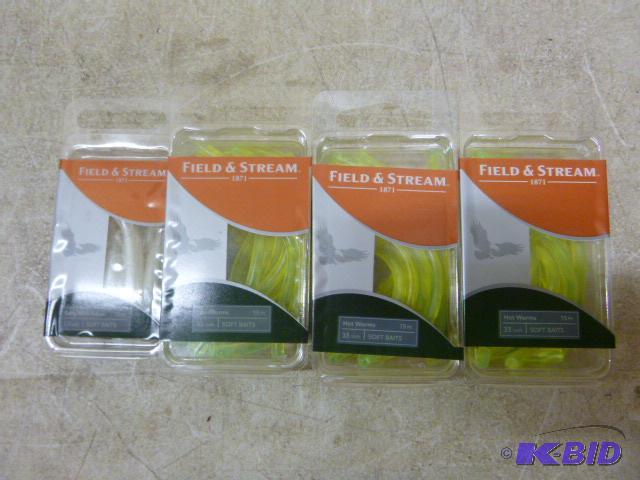 lot 382 image: 4 Packs of Field & Stream Hot Worms 3 pac...