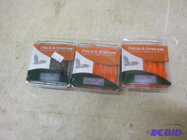 lot 383 image: 3 Packs of Field & Stream Curl Tail Grubs...