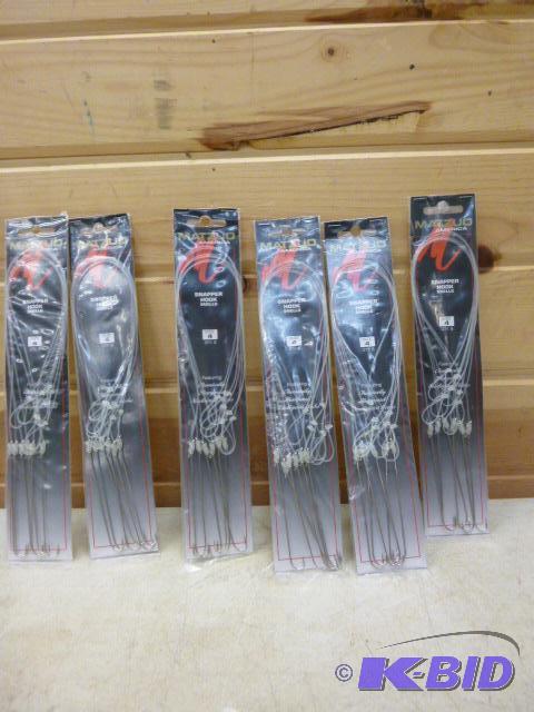 lot 388 image: 6 Packs of Matzuo Snapper Hook Snells Size 5 ...