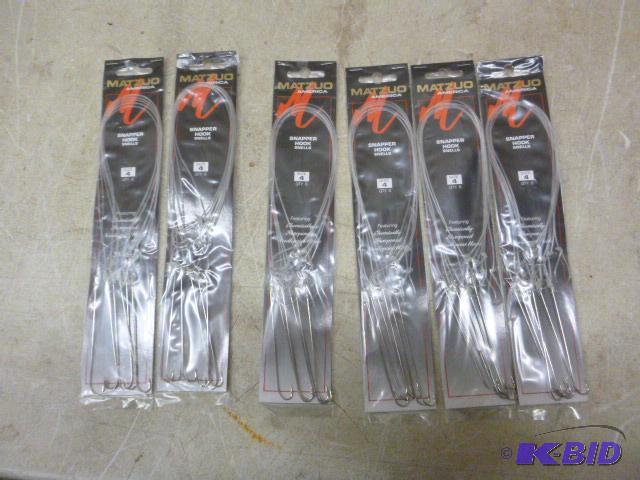 lot 389 image: 6 Packs of Matzuo Snapper Hook Snells Size 5 ...