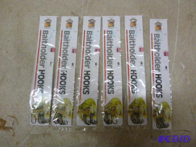 lot 391 image: 6 Packs of Danielsons Baitholder Hooks Size ...