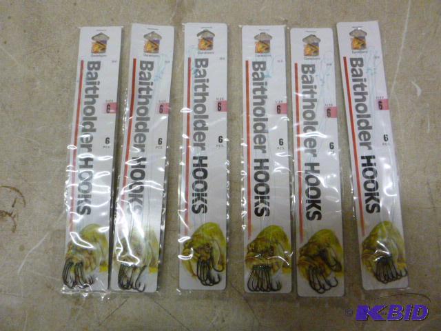 lot 392 image: 6 Packs of Danielsons Baitholder Hooks Size ...