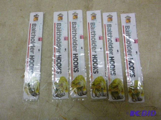 lot 393 image: 6 Packs of Danielsons Baitholder Hooks Size ...