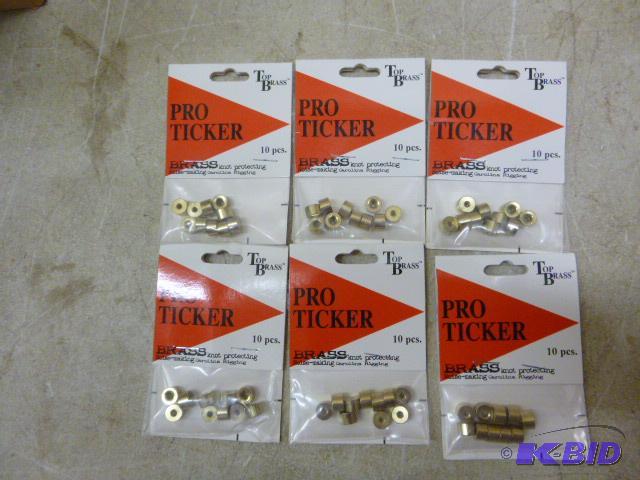 lot 421 image: 6 Packs of 10 Pro Ticker Brass Knot Protectin...