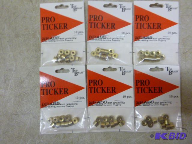 lot 422 image: 6 Packs of 10 Pro Ticker Brass Knot Protectin...