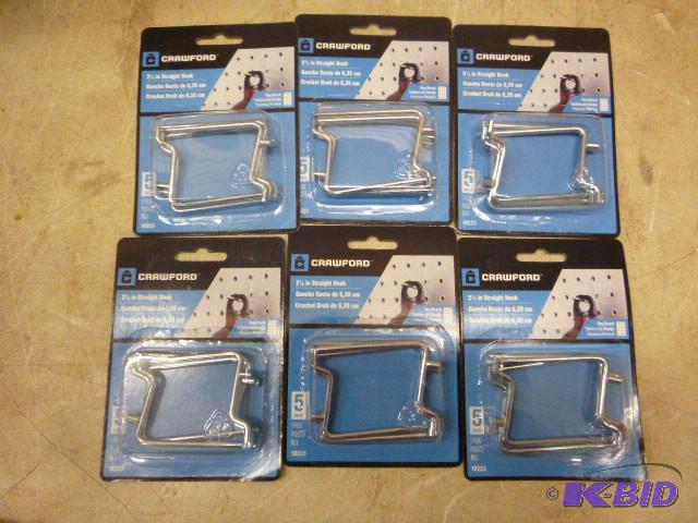 lot 425 image: 6 Packs of 5 Crawford 2 12" Straight Pe...