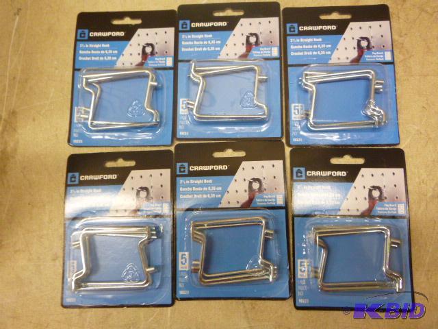 lot 426 image: 6 Packs of 5 Crawford 2 12" Straight Pe...