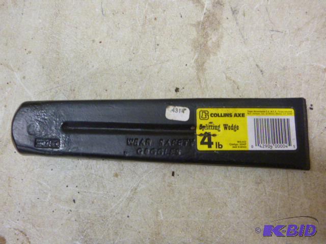lot 445 image: Collins Axe Splitting Wedge 4 lb....