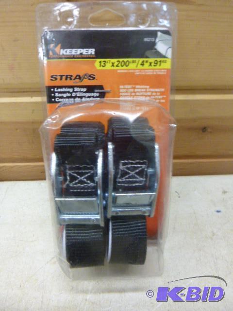 lot 64 image: 2 Pack Keeper Lashing Straps 13 X 200 lb....
