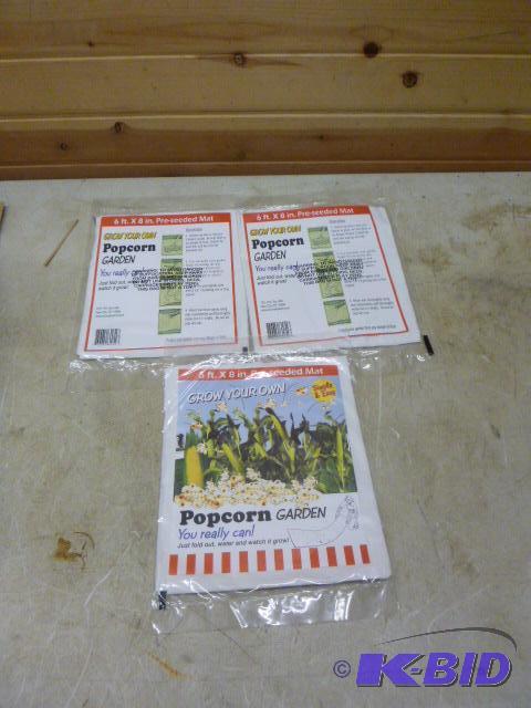 lot 87 image: 3 Popcorn Garden Mats 6 X 8" pre-seeded...
