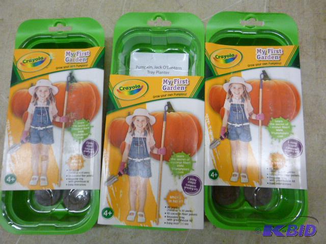 lot 88 image: 3 Crayola&nbspMy First Garden Pumpkin Jack O...