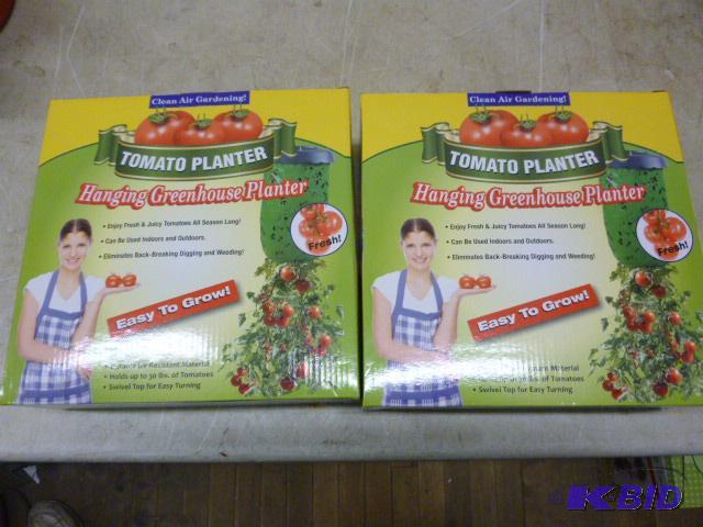 lot 95 image: 2 Hanging Greenhouse Tomato Planters...
