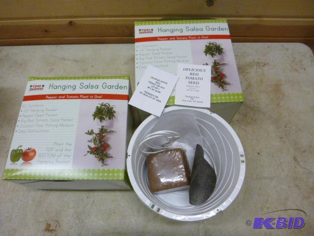 lot 97 image: 2 Upsy Downsy&nbspHanging Salsa Gardens...