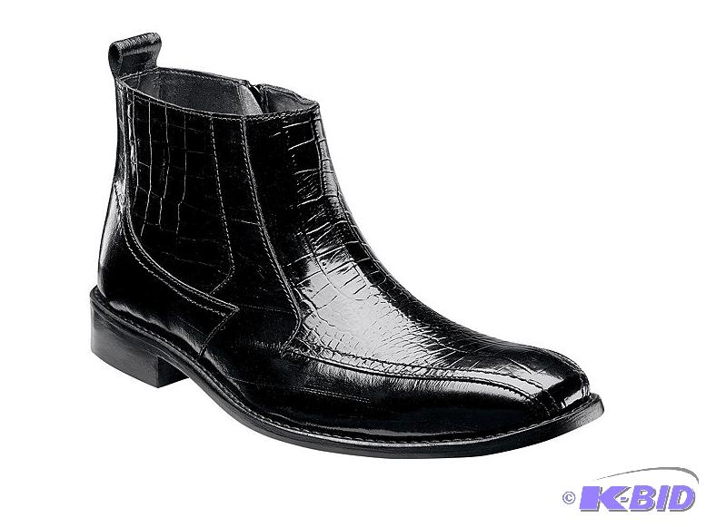 Stacy Adams Croc Embossed Boots