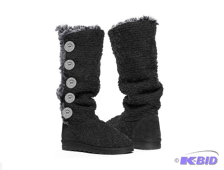 Muk Luks Crochet Button-Up Boots
