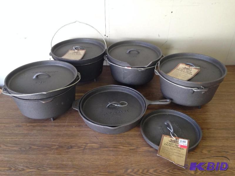 Lot of Cast Iron Pots and Pans