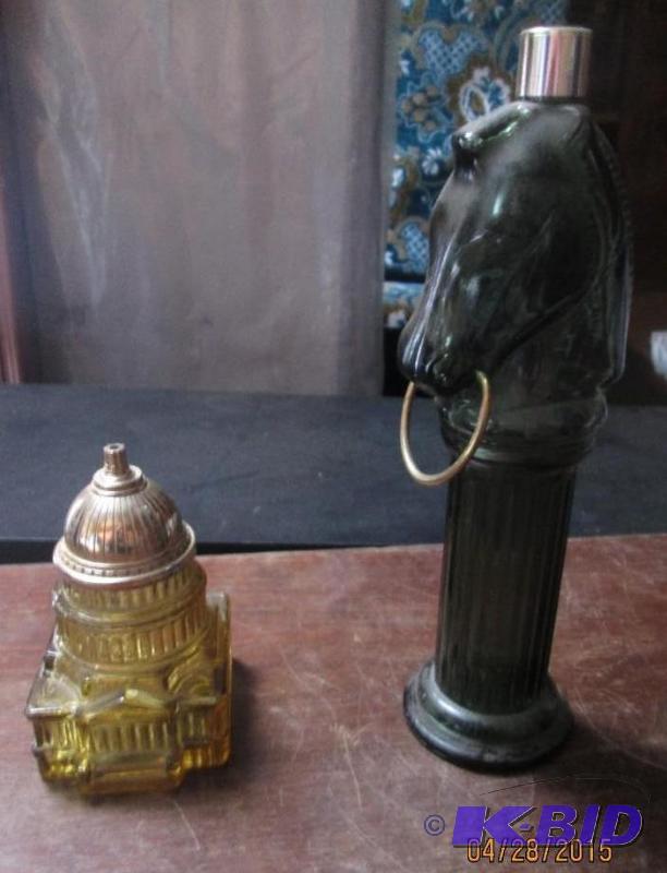 lot 109 image: Pair of Avon decorative cologne bottles. Pony...