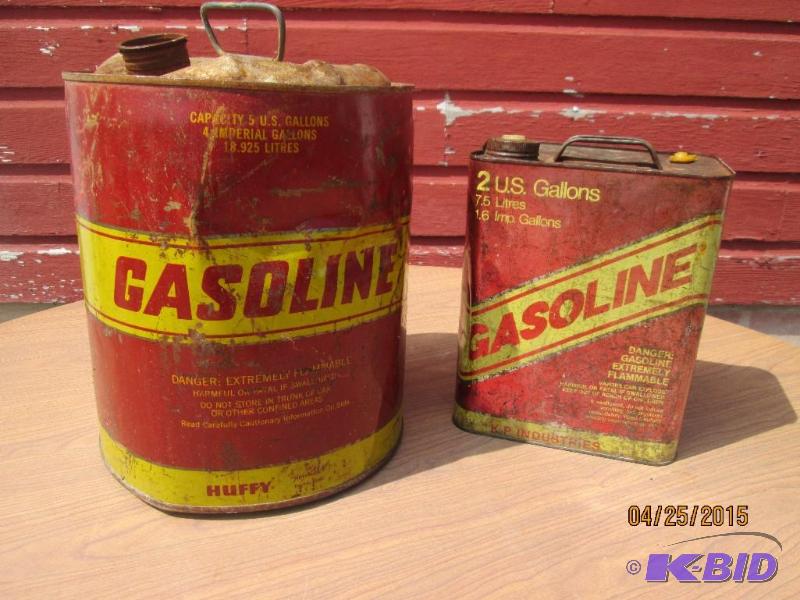 lot 16 image: Pair of vintage gas cans....