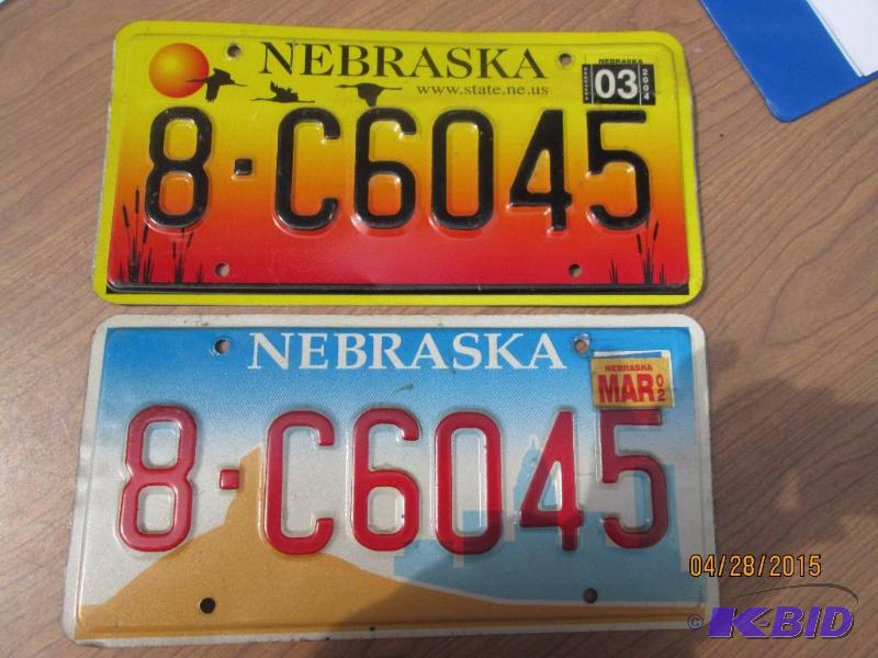 lot 93 image: Lot of 2 license plates...
