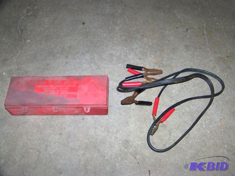 lot 18 image: Miro-Flare, Warning Safety Triangle Flare Kit and Jumper Cables