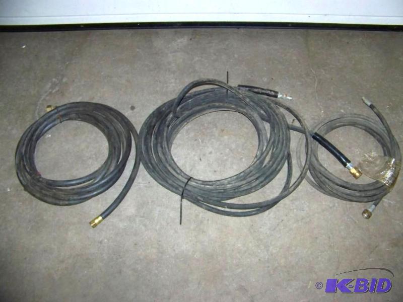 lot 27 image: (3) Various, Air Compression Hoses
