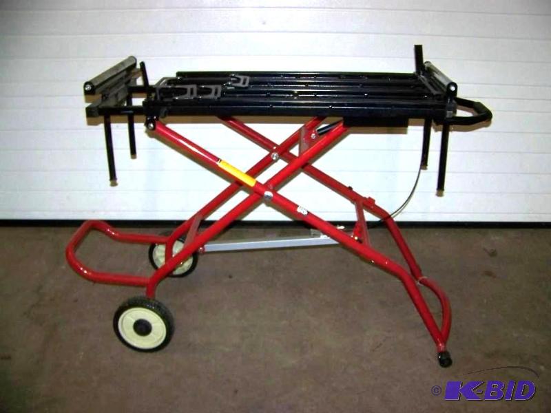lot 3 image: Tool Shop, Mobile Table for Mitre Saw  Tablesaw  Tile Cutter  Power Tools  Work Bench