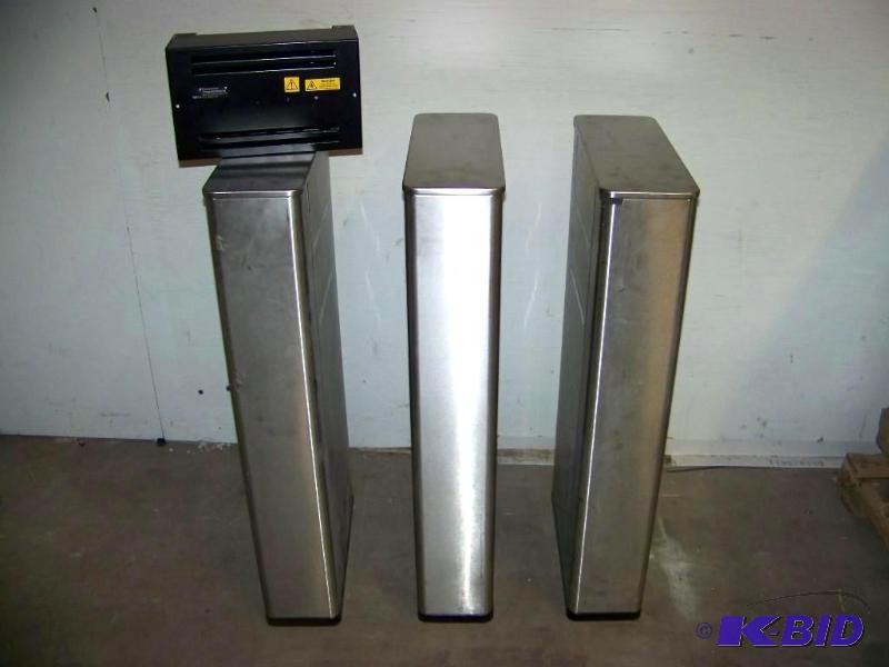 lot 100 image: (3) Fast Lane, Security Card Reader Pillars and Power Box