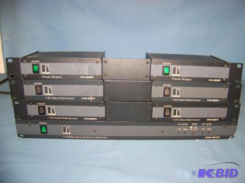 lot 38 image: Kramer, Video and Balanced Audio-Stereo Distributors and Power Supply Units