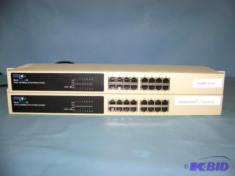 lot 44 image: (2) Unicom, Dyna-Switch16, Fast Ethernet Switches