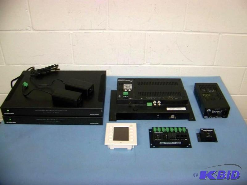 lot 94 image: Crestron, Audio Amplifiers, Net Power Box, Touch Panel and Controls
