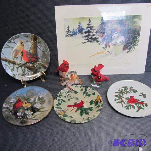 Cardinal Plates & Figurines