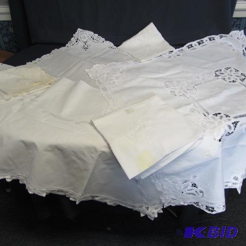Vintage Card Table Linens