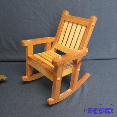 Wooden Slat Doll Rocker