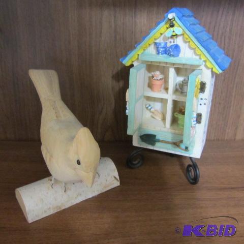 Mini Garden, Carved Cardinal