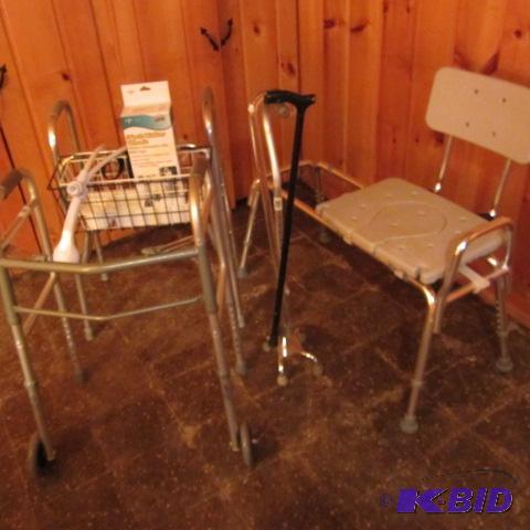 Bath Chair, Walkers, Canes