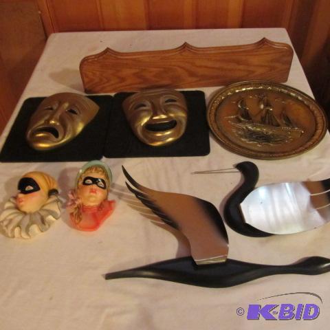 Masks, Geese, Oak Shelf
