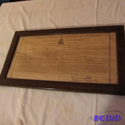 Rush City Church Certificate
