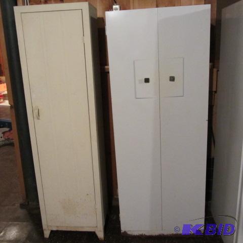 Pair Metal Cabinets