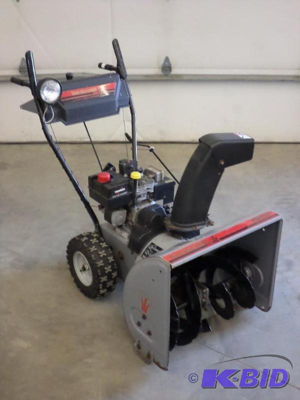 lot 4 image: Yard Machines 5HP Electric Start 24" Two...