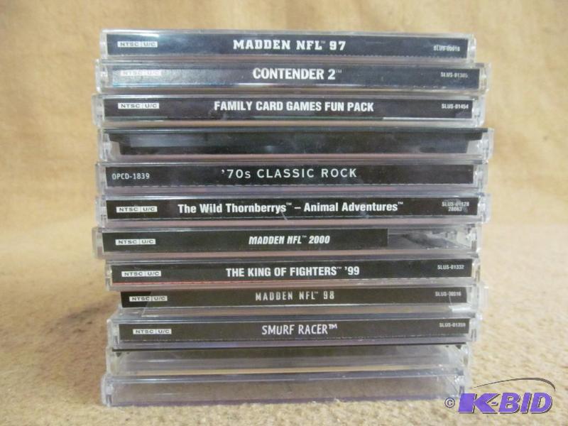 Group of CDs and Games