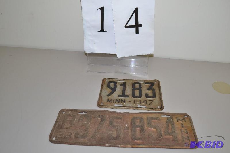 lot 14 image: License Plates