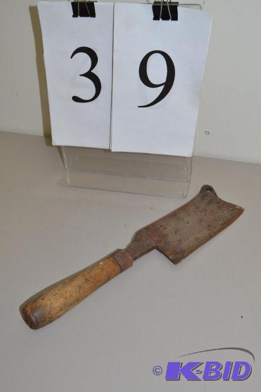 lot 39 image: Meat cleaver