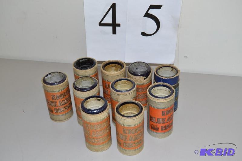 lot 45 image: Edison Blue Amberol Records