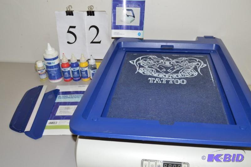 lot 52 image: Screen Printer with supplies