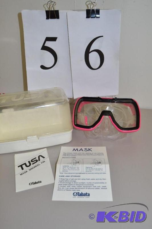 lot 56 image: TUSA snorkel mask
