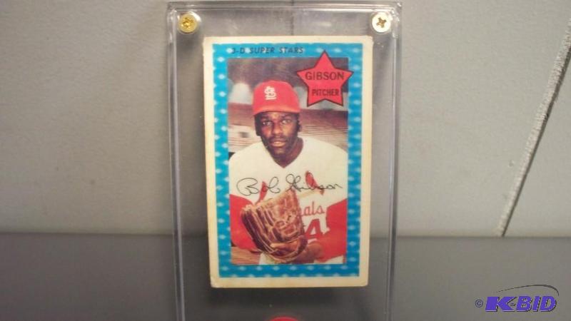 lot 11 image: 1969 Robert Gibson MLB promo corp #51 of 75 3...