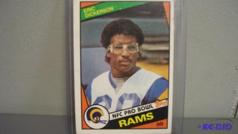 lot 13 image: 1984 Topps Eric Dickerson Rookie card #280...