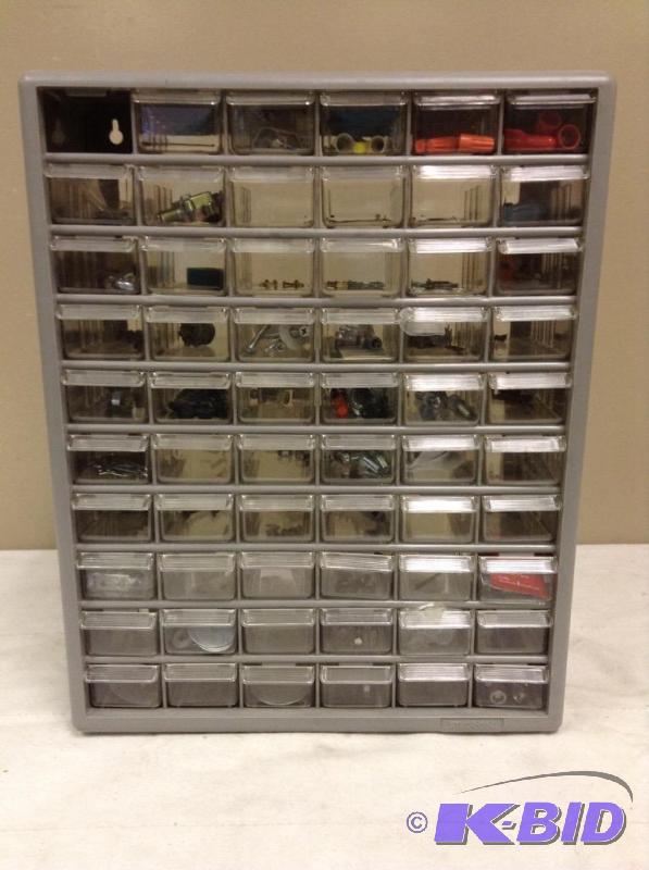 lot 10 image: Parts Bins with Content