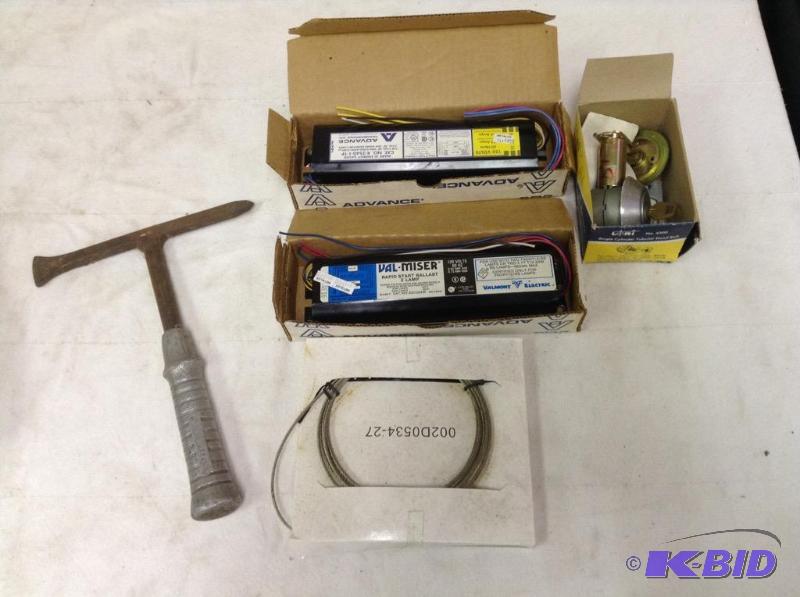 lot 47 image: Ballasts, Guy Wire & Pick