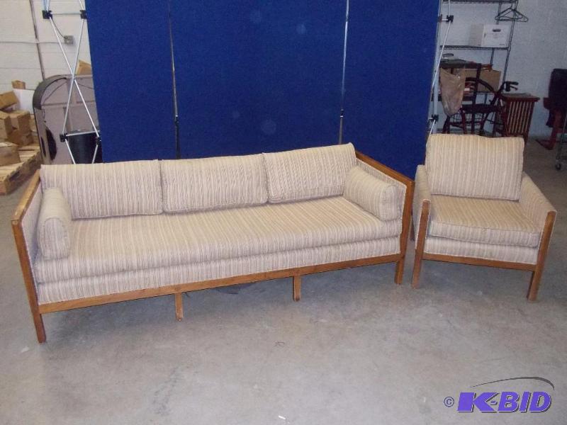 Vintage Style Sofa & Upholstered Chair